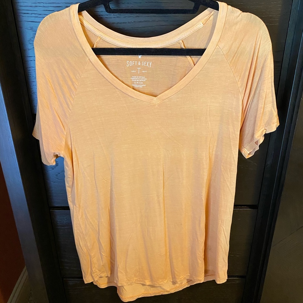 AE shirt mustard yellow